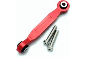 EPTNNASO Aluminum Servo Steering Linkage Tie Rod 46MM Red for Traxxas 1/5 XMAXX 7747 1/10 MAXX 8947