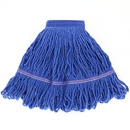 image for Bonison 16 oz Cotton Easy Wring Saddle Mop Head Refill, Heavy Duty Loo