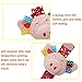 Daisy Baby Rattle Toy, Animal Wrists Rattle & Foot Finder Socks Toy Gift Set, Baby Foot Rattle Organic Cotton Socks for Infant and Toddler - Elephant and Pig (4 Pieces)