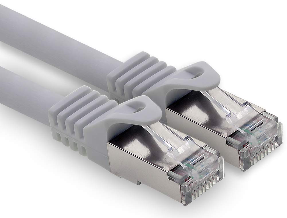 1CONN 1.5m - gray - 1 piece CAT.7 computer Ethernet cable network cable (raw cable) patch cable S-FTP LSZH PIMF 10GB s RJ45 plug Cat6a