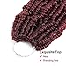 Dansama 6 Packs GoGo Curl Crochet Braids for Water Wave Crochet Synthetic Hair Extensions (12inch (Pack of 4), TBUG)