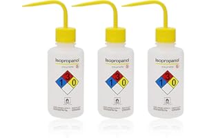 Maccx Isopropanol Narrow Mouth Wash Bottles, 3pcs of Vol.500ml, LDPE Material, WBI500-003