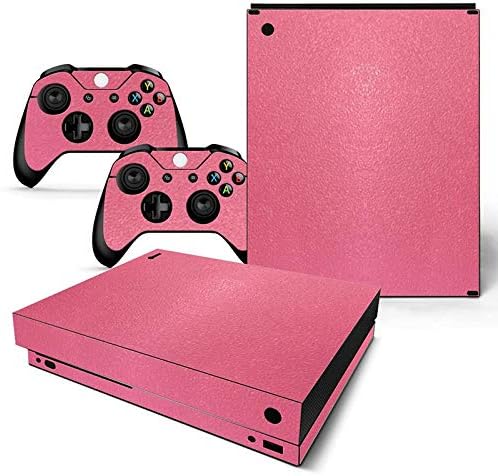 Xbox Consoles Pink Vinyl Decal Skin Cover For Xbox One S Console & Controllers (2-Pack) - NOT For Elite/One X Xbox One S Skin