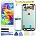 Samsung Galaxy S5 LCD Screen Replacement (White) + Touch Display Digitizer Assembly for I9600 G900 G900A G900F G900P G900T G900V G900R4, with Repair Tools + Screen Protector
