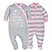 Gerber Baby Girls' 2-Pack Organic Sleep 'N Play