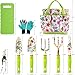 NAYE Garden Tool Set,Gardening Gifts for Women with Gardening Gloves,Garden Tote,Kneeling Pad,Hand Pruner,Trowel,Hand Rake,Weeder,Fork,Transplanterthumb 2