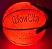 GlowCity Glow Balls for Kids - Pack of 3 with Official Sized Glow in The Dark Football, LED Basketball and Size 5 Light Up Soccer Ball - Spare Batteries Included