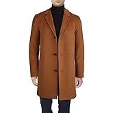 Cole Haan Men's Wool Plus Topper Button Front Coat
