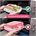 Lunch Box for Kids Childrens, Bento lunch Box for Boys Girls, Toddler School Lunch Containers 5-Compartment On-the-Go Meal Fruit Snack Packing for Picnic Outdoors, Leak Proof Durable & Microwave Safe