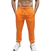INGEAR Men's Athletic Sweatpants with Zipper Pockets - Tapered Joggers for Workout, Gym, Running, Jogging, and Casual Wear