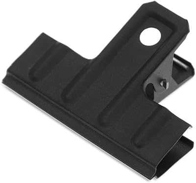 Coideal Large Bull Paper Clips 3 Inch 10 Pack Black Thickened Metal Clamps