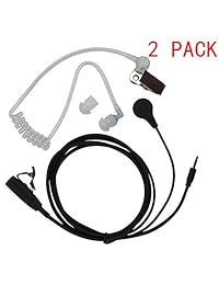 Caroo 1 Pin Covert Auricular Acústico Auricular Auricular para Cobra Talkabout Walkie Talkie Radio de Dos Vías 2 PAQUETE