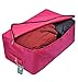 iwill CREATE PRO Travel Bulky Garment Organizer Bag, Storage Container for College Dorm-Room, Rosy