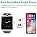 Bluetooth Smart Watch with Camera Sim Card Slot Touch Screen Smartwatch Unlocked Cell Phone Watch Sports Smart Wrist Watch for Android Phones Samsung Sony iOS (Q-Black)
