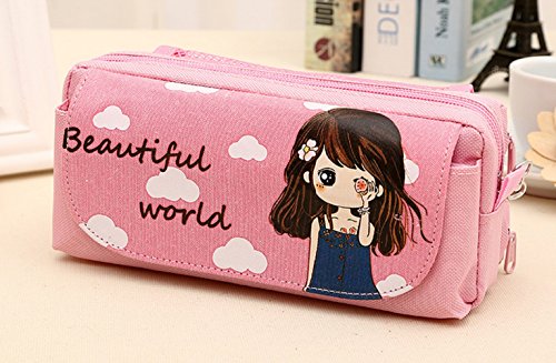Yunko portable large capacity cute pink multi-layer car…