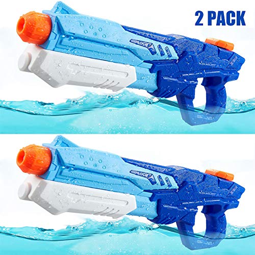 MeiGuiSha 2 Pack Squirt Guns Water Guns for Kids Adults Water Blaster 600ml High Capacity Fast Trigger Summer Toy for Swimming Pools Party Outdoor Beach Sand Water Fighting Toy