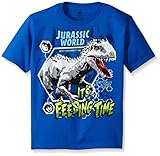 Jurassic Park Little Boys' Short Sleeve T-Shirt Shirt, Royal Blue, Medium/5/6