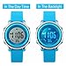Kids Digital Watch Outdoor Sports Watches Boy Girls LED Alarm Wrist watch Children's Wristwatches Blue