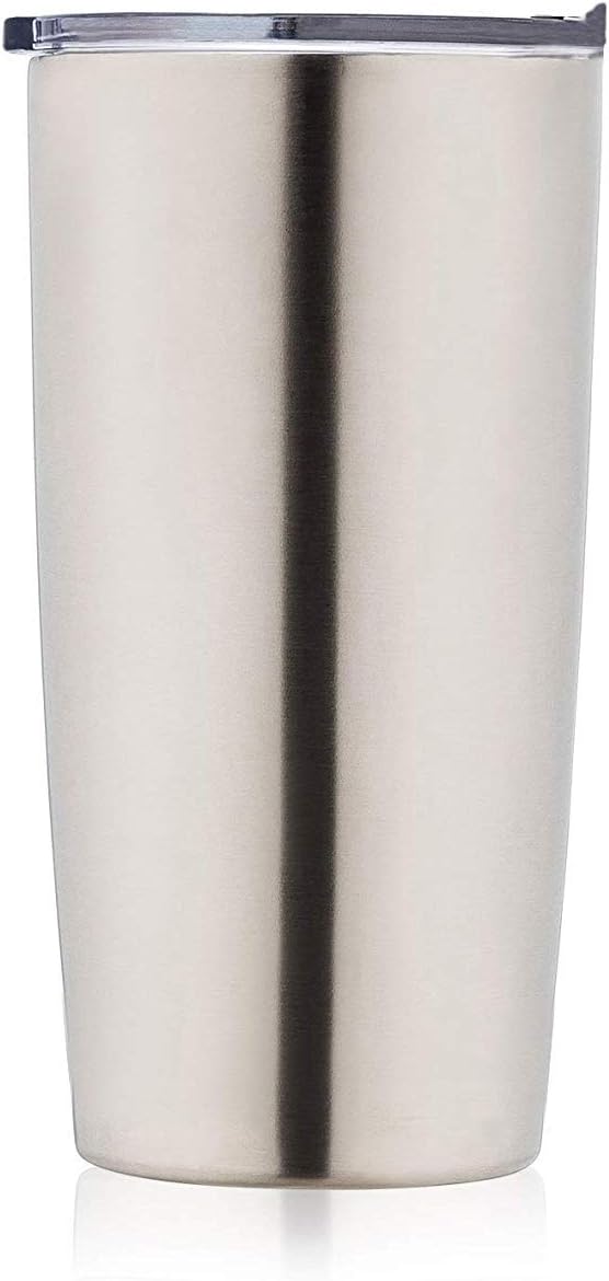 Honey Money Office Sports & Travel Vacuum Insulated Hot Tea Coffee Mug with Lid, Spill Proof & Leak Free Design Tumbler Shape Double Walled Travelling Thermos Sipper Cup Stainless Steel - 500 ml
