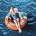 Bestway CoolerZ Rapid Rider Inflatable Blow Up Pool Chair Tube, Orange (6 Pack)