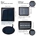 IMAGE Solar Curtain Lights 8 Modes 9.8x9.8 Feet Solar String Lights for Wedding Party Home Decoration Backdrops Full Waterproof UL Safety Standard Warm White