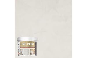 VASARI Lime Plaster & Paint | LIME PAINT | Made from Natural Lime and Powdered Marble | color: Alabaster #20 | size: 1 Quart