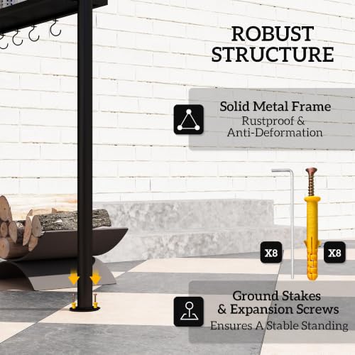 Outsunny 8' x 5' Grill Gazebo Review: Double-Tiered Shelter with Side Shelves image 25