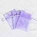 KINGWEDDING 100pcs Lavender Organza Drawstring Pouches Jewelry Showcase Gift Bags 3x4