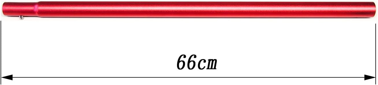 Amazon エリッゼ Ellisse アルミ タープポール 太さ28mm 長さ185 215cm レッド 中間ポールのみ エリッゼ Ellisse ポール