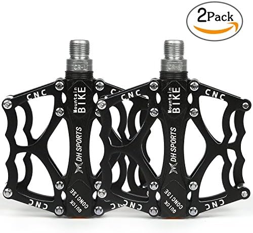Shiney Bicycle Bike Pedal,CNC Aluminum Alloy Road Mountain Bike Bearing Pedals with Super Light Stable Plat