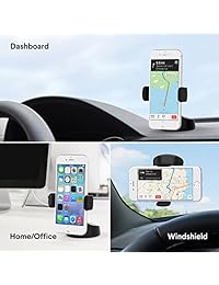 kenu Airbase Pro   Premium succión   teléfono celular Soporte de coche, soporte de coche, accesorios de coche para iPhone X, iPhone 8 8 PLUS, 7 7 Plus, 6s 6s Plus, 6 6 Plus, Samsung Galaxy Y Android teléfonos   Negro