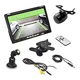 Pyle Backup Rear View Car Camera Screen Monitor System - Parking &amp; Reverse Safety Distance Scale Lines, Waterproof, Night Vision, 170° View Angle, 7" LCD Video Color Display for Vehicles - (PLCM7700) (Wireless Phone Accessory)