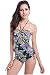 Shawhuaa Womens Floral Ruched Halter Tankini Swimsuit Swimwear
