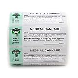 California Medical Cannabis Strain Labels - State Compliant Medical Marijuana, Pot Labels (1000 Labels per roll)