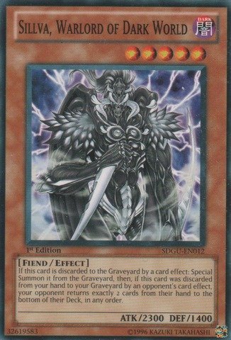 Yu-Gi-Oh! - Sillva, Warlord of Dark World (SDGU-EN012) - Structure Deck 21: Gates of the Underworld - 1st Edition - Common