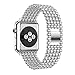 For Apple Watch Series 1/2 38MM/42MM,Sunfei Stainless Steel Watch Band Replacement Strap (42MM, Silver)