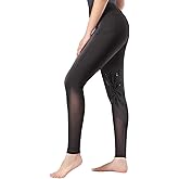 Women's Riding Breeches Equestrian Riding Pants with Silicone Grip and Ventilated Mesh Fabric Active Riding Tights