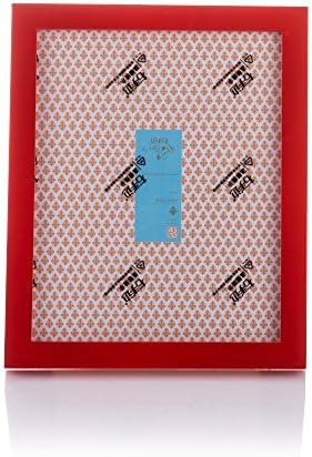 Fulemay Simple and Stylish Plexiglass Picture Frame 8x12 High-grade Wooden Photo Frame for Tabletop Display and Wall Décor(8x12Inch, Red)