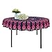 Resulzon Round Beach Tapestry Mandala Indian Boho Hippie Throw Beach Blanket Beach Towel Shawl, Cotton Table Cloth Multifunctional Mat Great for Beach Party, Travel Picnic (Purple)