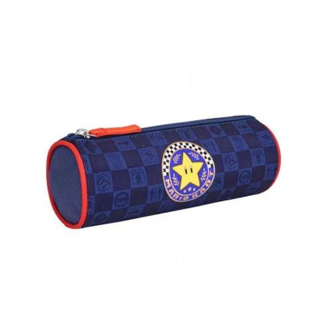 mybagstory – Pencil Case for Boys Mario Kart – Children's – School – Primary – Kindergarten – Boys Pencil Case – Size 23.3 cm – Gift Idea, Mario - Blue, Enfant, Classic