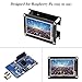 fosa 1080P 60fps 3.5 inch HDMI LCD Screen Display for Raspberry Pi 3 Mode B+,3 Mode B, Pi 2 Model B, Pi Model B+, Pi Model A+ IPS Wide Viewing Angle Display with Black Acrylic Protective Case