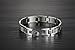 Mens Stainless Steel Bracelet Classic Link Wrist （Silver，11mm）