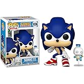 Funko Sonic The Hedgehog with Hero Chao + Pop Protector: Buddy Pop! Games Vinyl Figure (Gift Set Bundled with ToyBop Brand Box Protector Collector Case)