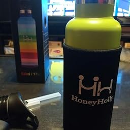 HoneyHolly Botella de Agua Acero Inoxidable sin BPA 350ml/500ml ...