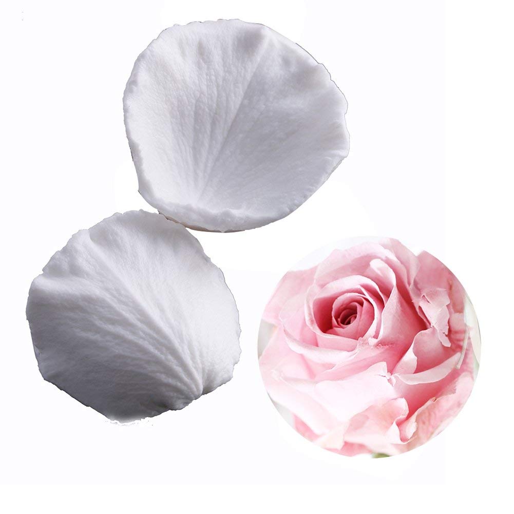 KALAIEN Rose Petals Silicone Fondant Mold Sugar Paste Baking Mould Cookie Pastry