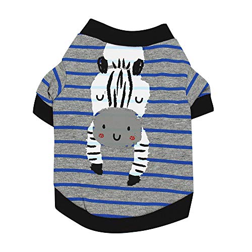 Dog Clothes for Small Dogs Boy Girl Puppy Pet Cartoon Animal Pattern Cotton T-Shirt Apparel