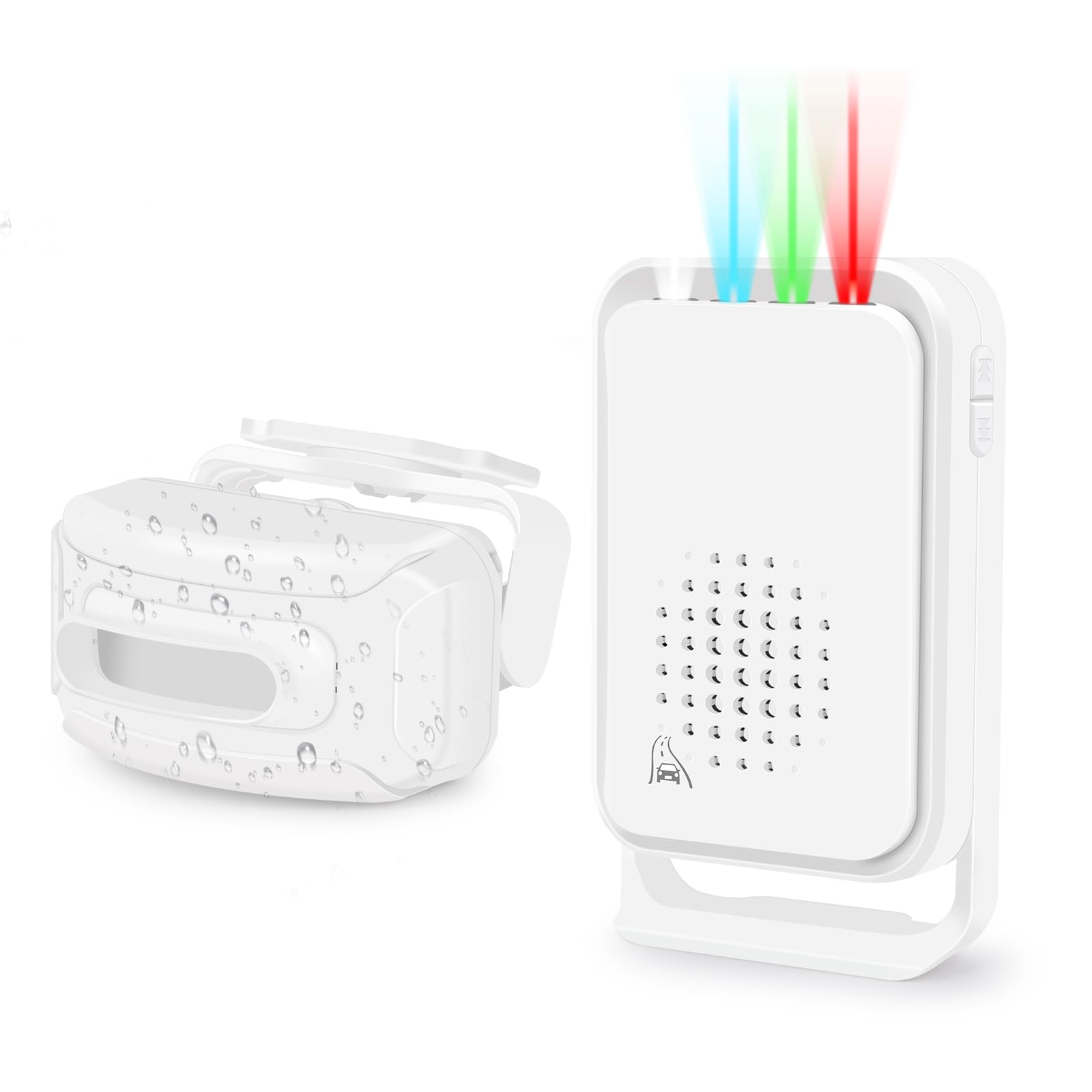 NineLeaf Bewegungsmelder, Lichtschranke mit Alarm, Radar-und PIR-Einfahrtsalarm, Funk-Türklingel Infrarot Sensor IP64 wasserdichte, Bewegungsmelder Alarmanlage für Haus Garage Büro Wohnung Geschäfte