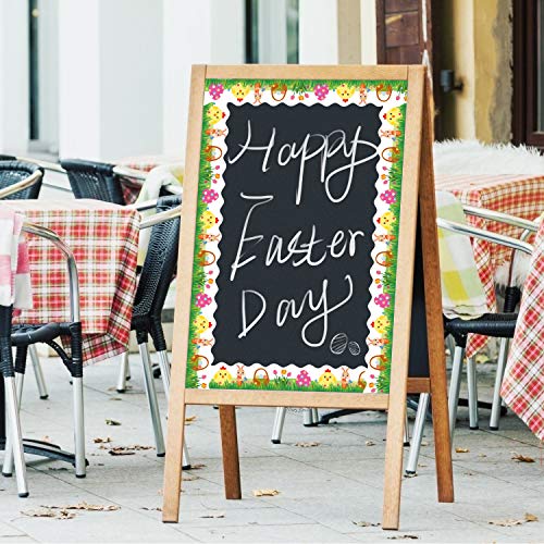 Easter Egg Bunny Chick Bulletin Board Borders for Easter Day Classroom Decoration, 72ft (Egg+Bunny) - Thumbnail 5