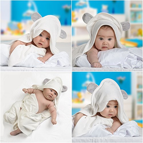 image for Tink Top Extra Soft Bamboo Hooded Baby Towel | Sized for Infant and To