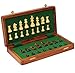 BKRAFT4U Handmade Wooden Rosewood Foldable Magnetic Chess Game Board with Storage Slots, 10 Inch